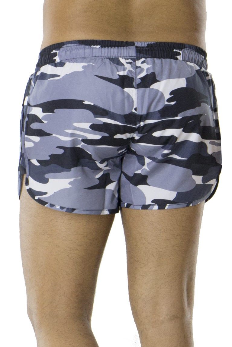 Costume da Mare Uomo basket tasche filo slim fantasia camouflage