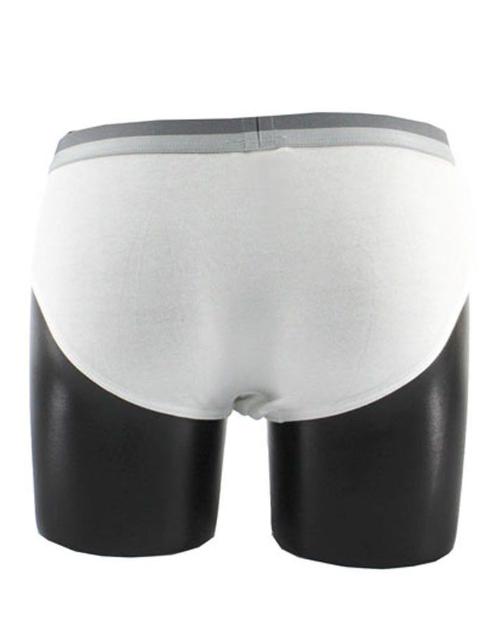 Slip da uomo in cotone elasticizzato  tinta unita con elastico logato