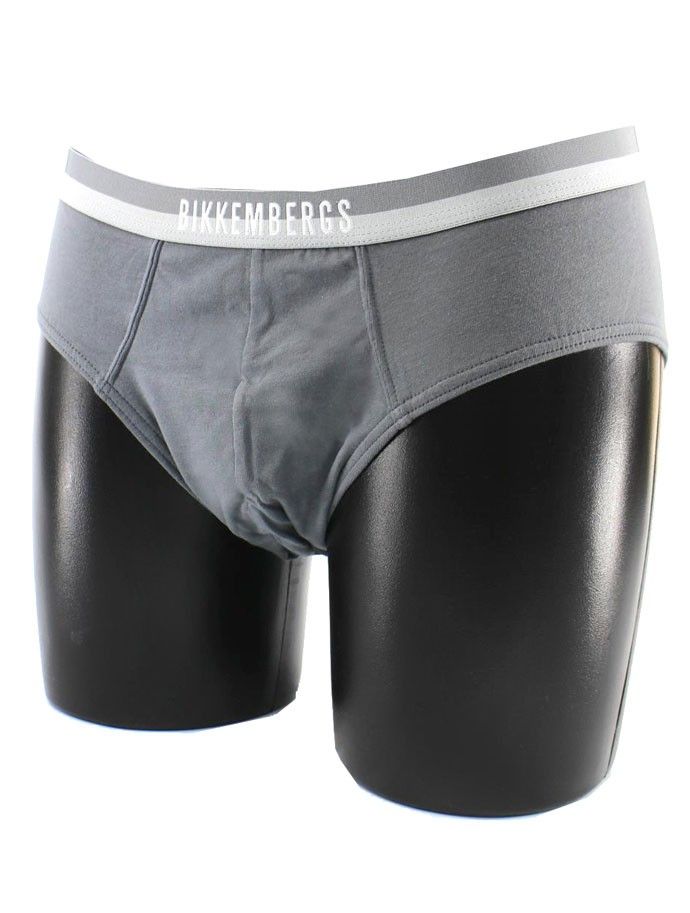 Slip da uomo in cotone elasticizzato  tinta unita con elastico logato