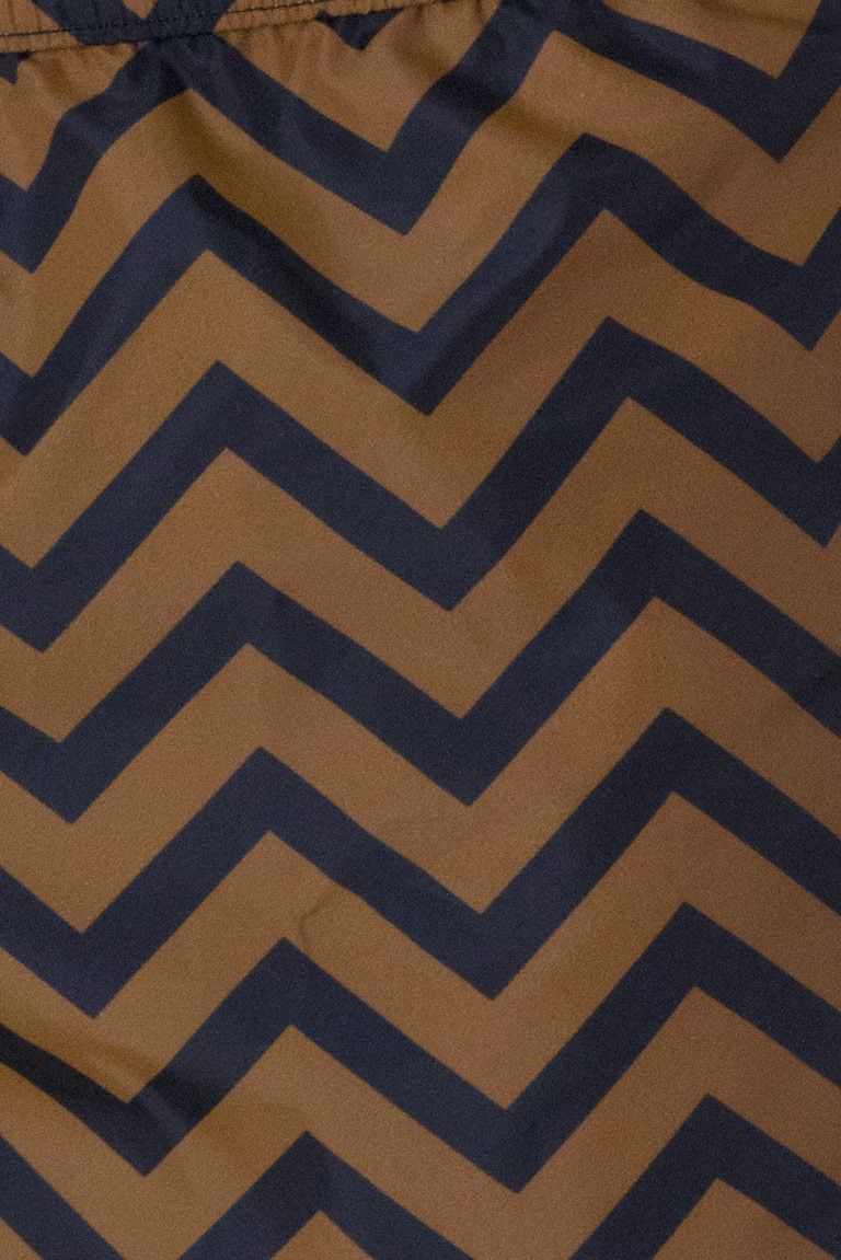 Costume uomo mare boxer casual fantasia zig zag  elastico in vita