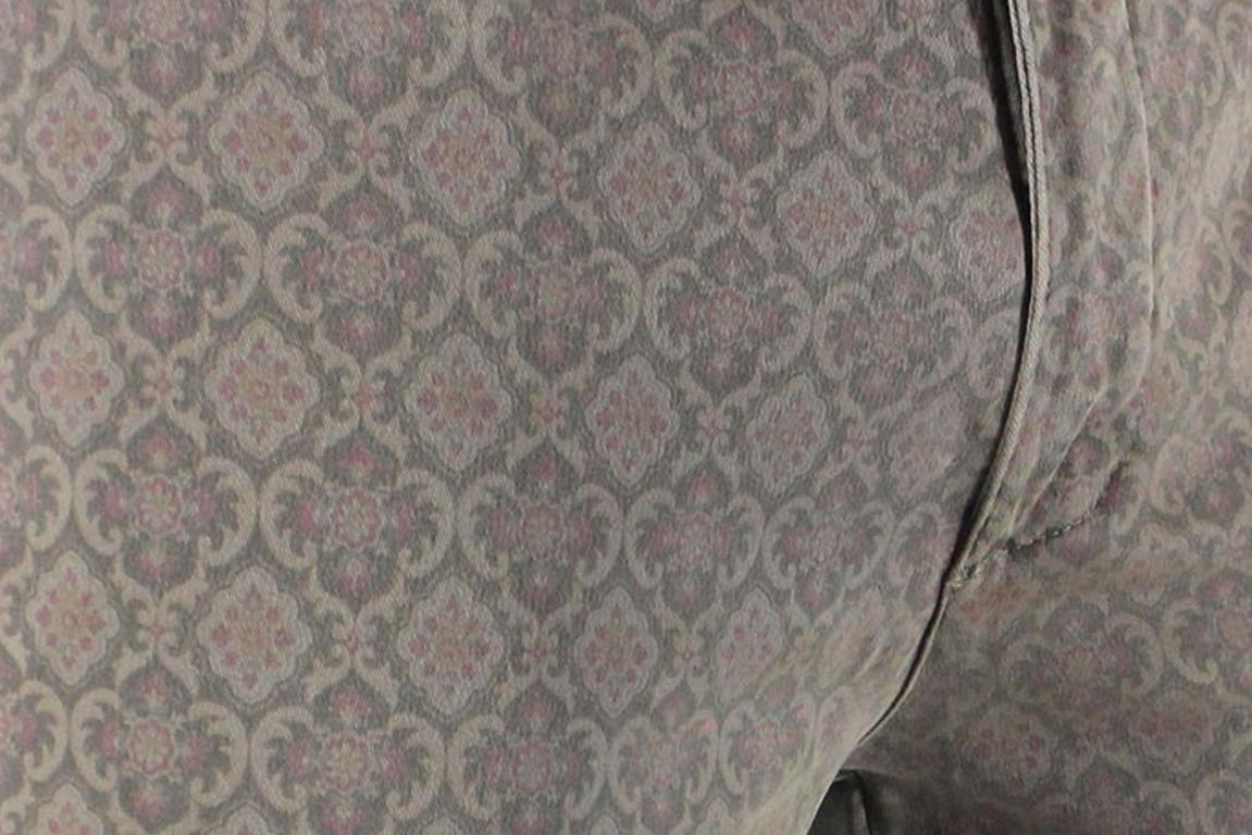 PANTALONE UOMO TASCA AMERICA IN COTONE FANTASIA DAMASCATO