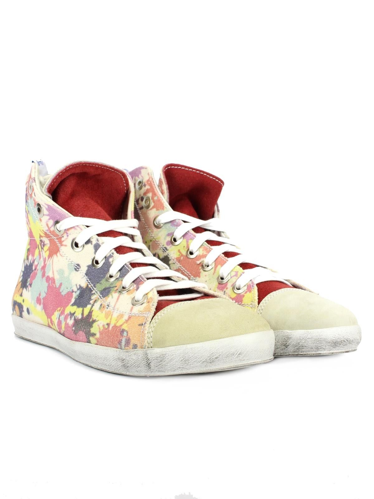 SNEAKERS ALTE  UOMO FEFE' GLAMOUR FANTASIA SCHIZZI DI PITTURA