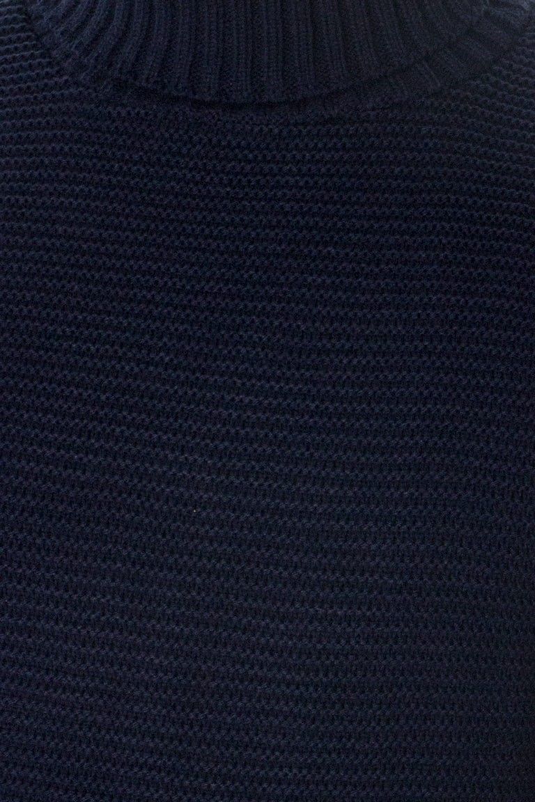 Maglione uomo lana grossa intrecciata stretta collo alto slim  elastica