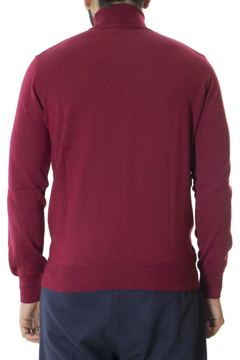 Maglioncino uomo collo alto misto merinos tinta unita invernale regular