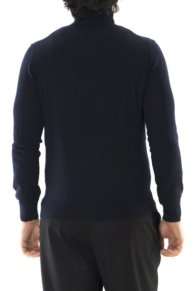 Maglioncino uomo collo alto misto merinos tinta unita invernale regular