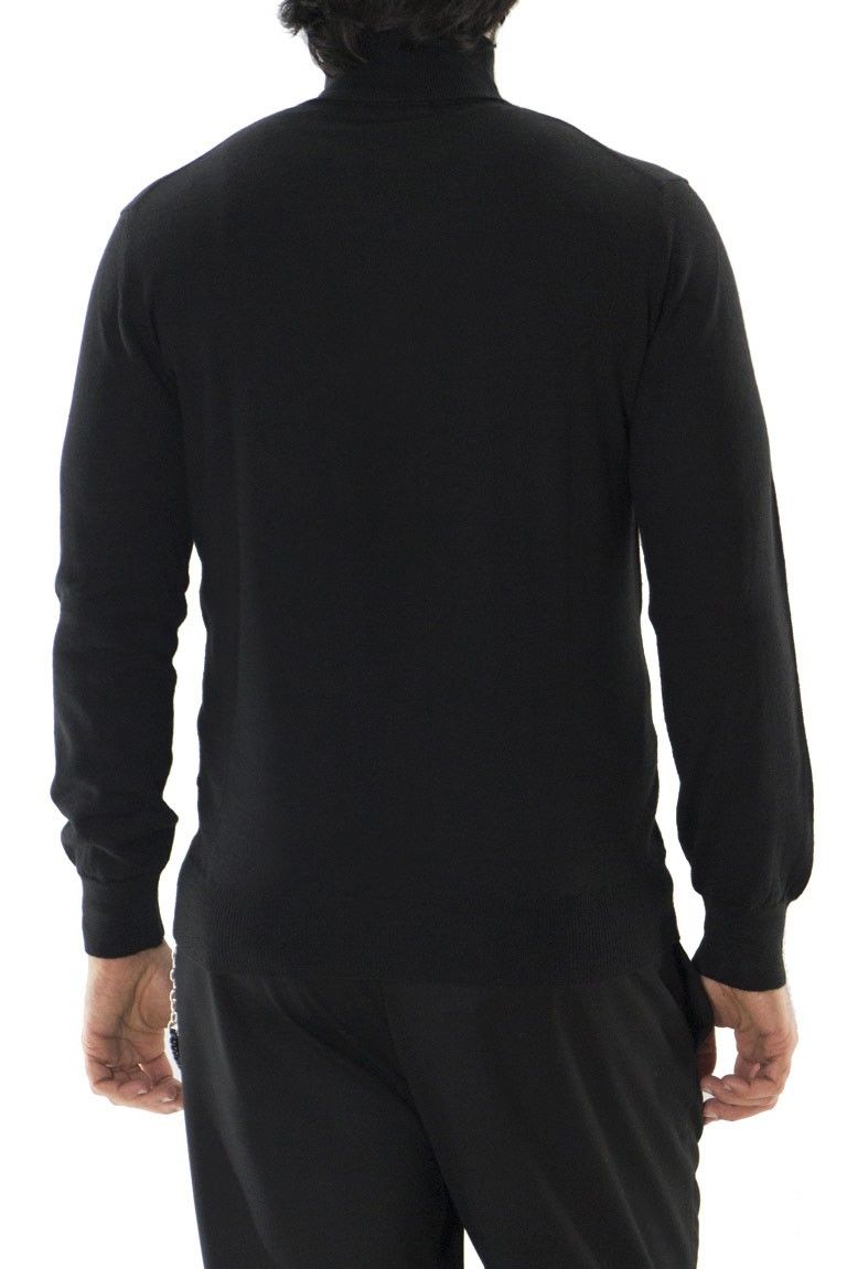 Maglioncino uomo collo alto misto merinos tinta unita invernale regular