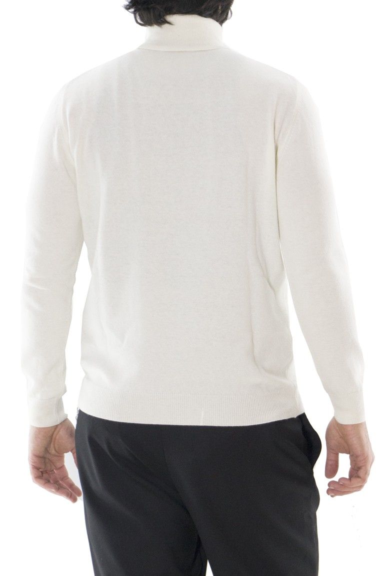 Maglioncino uomo collo alto misto merinos tinta unita invernale regular