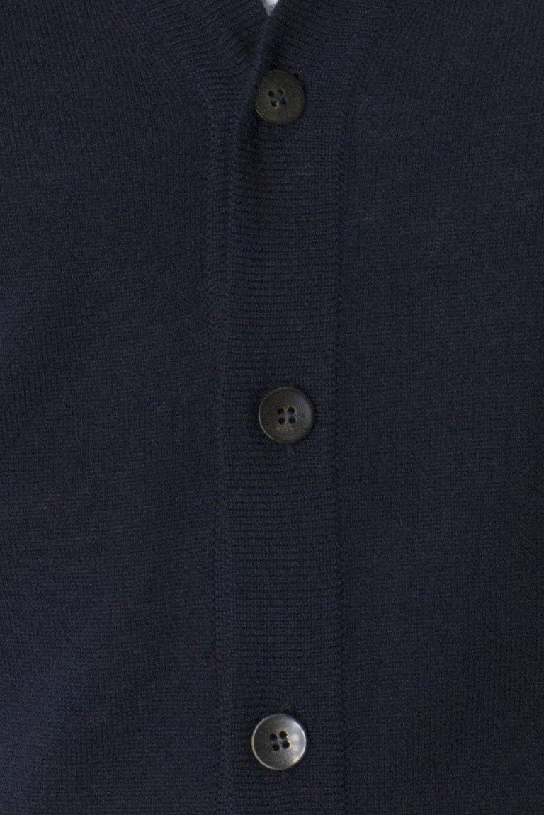 Cardigan uomo 6 bottoni misto merinos invernale regular fit
