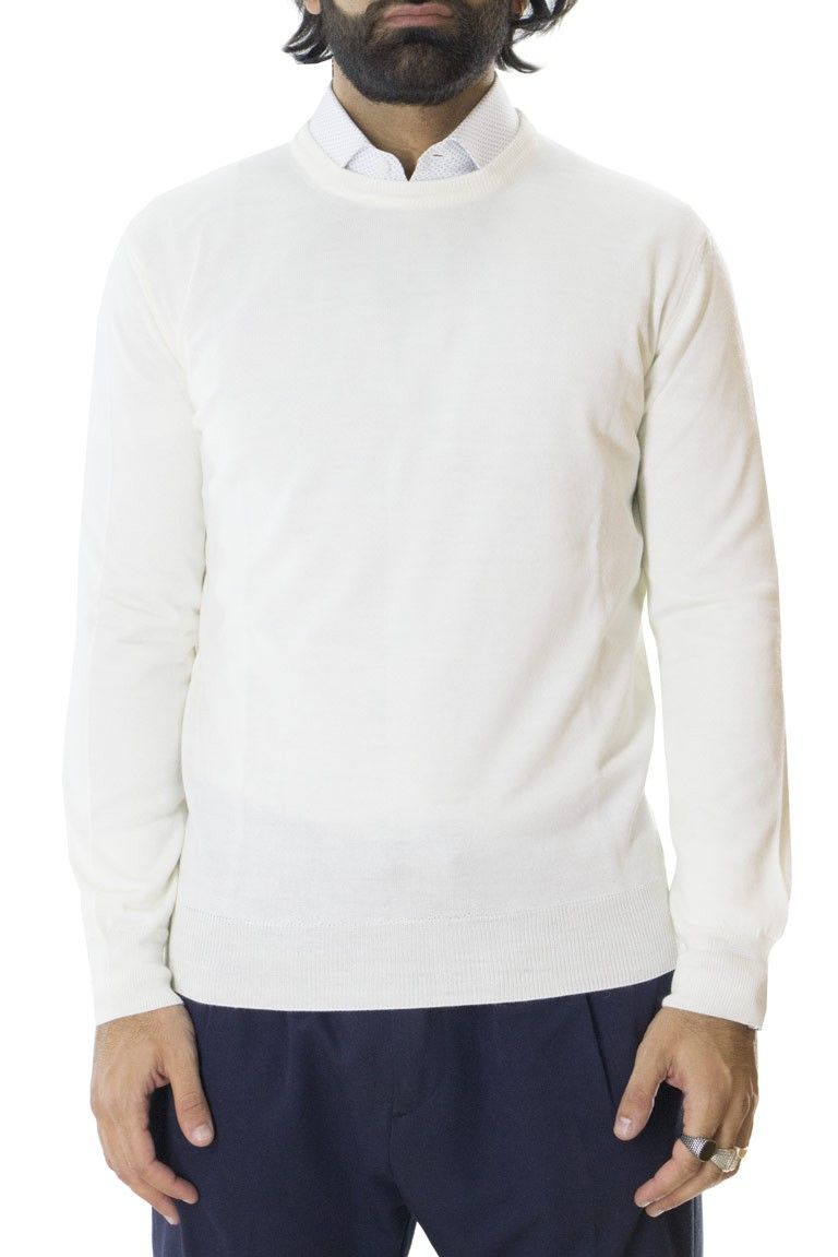 Maglioncino uomo girocollo misto merinos  invernale regular elasticizzato