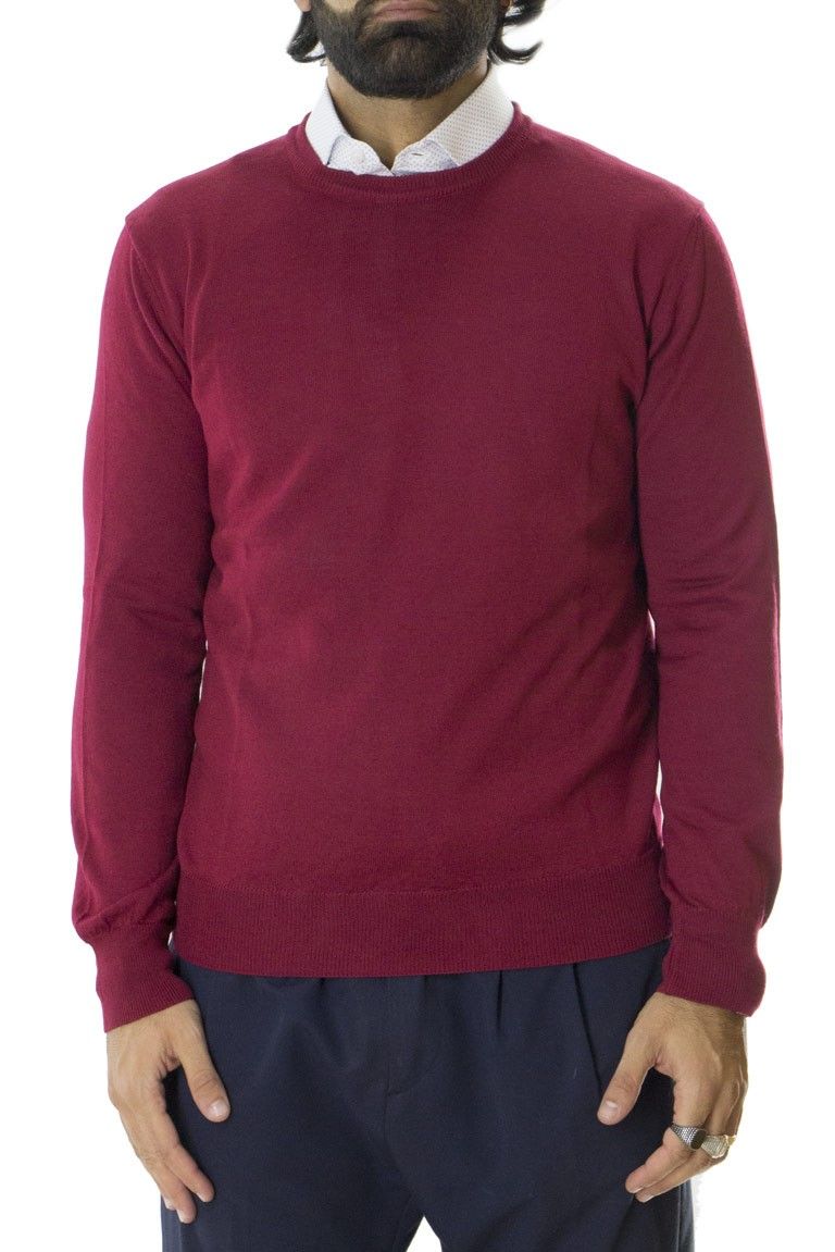 Maglioncino uomo girocollo misto merinos  invernale regular elasticizzato