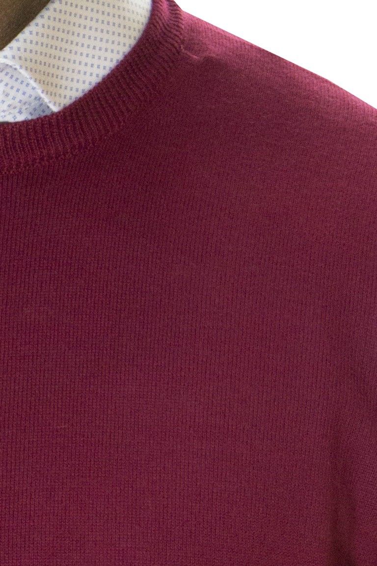 Maglioncino uomo girocollo misto merinos  invernale regular elasticizzato
