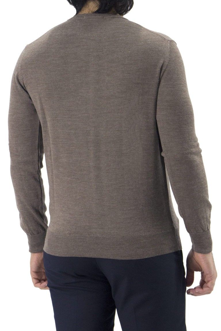 Maglioncino uomo girocollo misto merinos  invernale regular elasticizzato