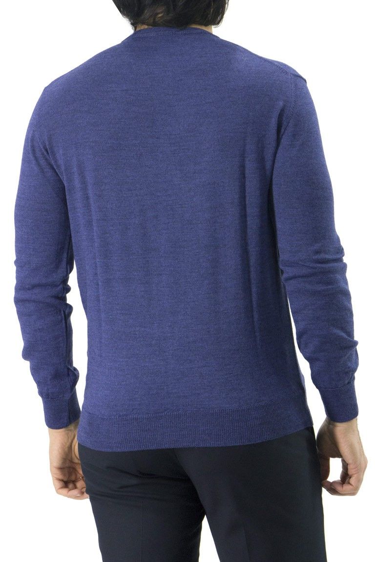 Maglioncino uomo girocollo misto merinos  invernale regular elasticizzato