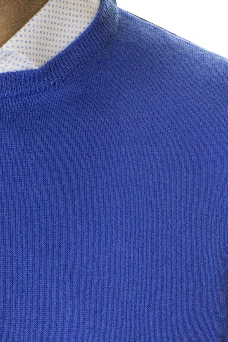 Maglioncino uomo girocollo misto merinos  invernale regular elasticizzato