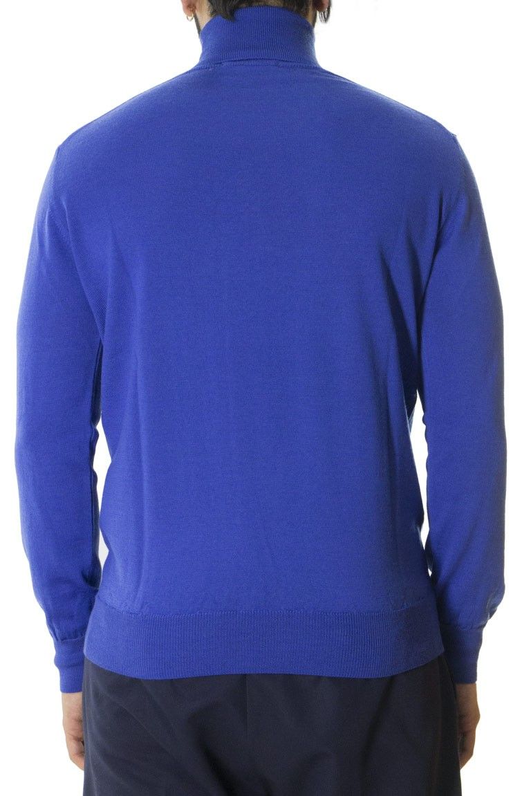 Maglioncino uomo collo alto misto merinos tinta unita invernale regular