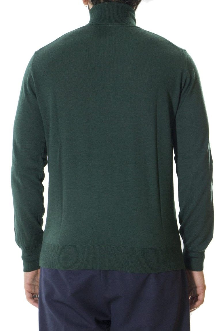 Maglioncino uomo collo alto misto merinos tinta unita invernale regular