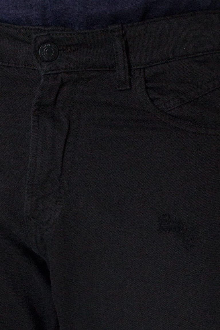 Jeans uomo cotone 100% casual regular fit 5 tasche con lievi rotture