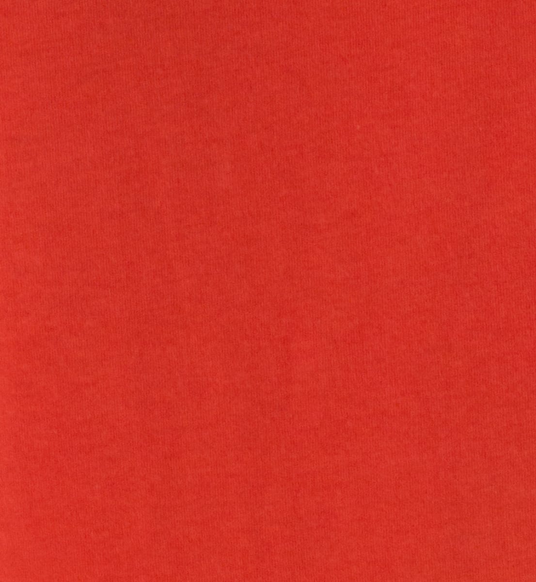 T-shirt da uomo Rosso in cotone organico tinta unita regular fit elasticizzata girocollo