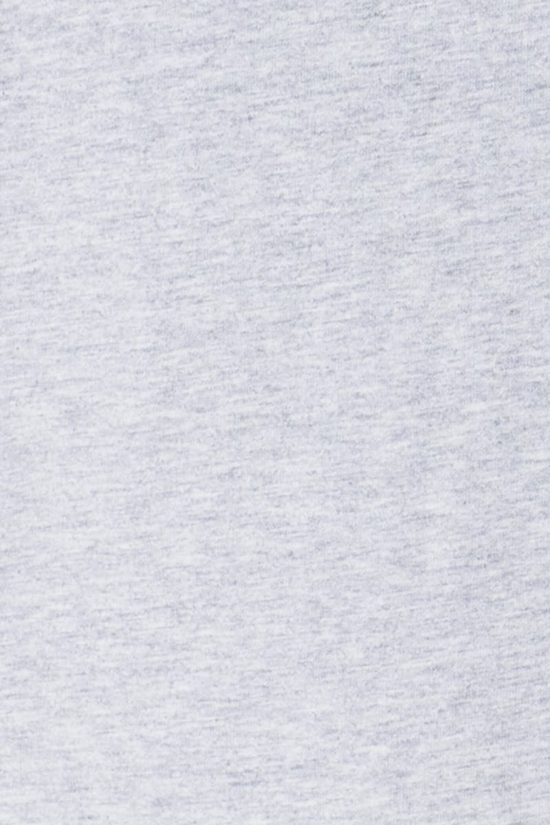T-shirt da uomo Grigio chiaro in cotone fiammato tinta unita regular fit elasticizzata girocollo