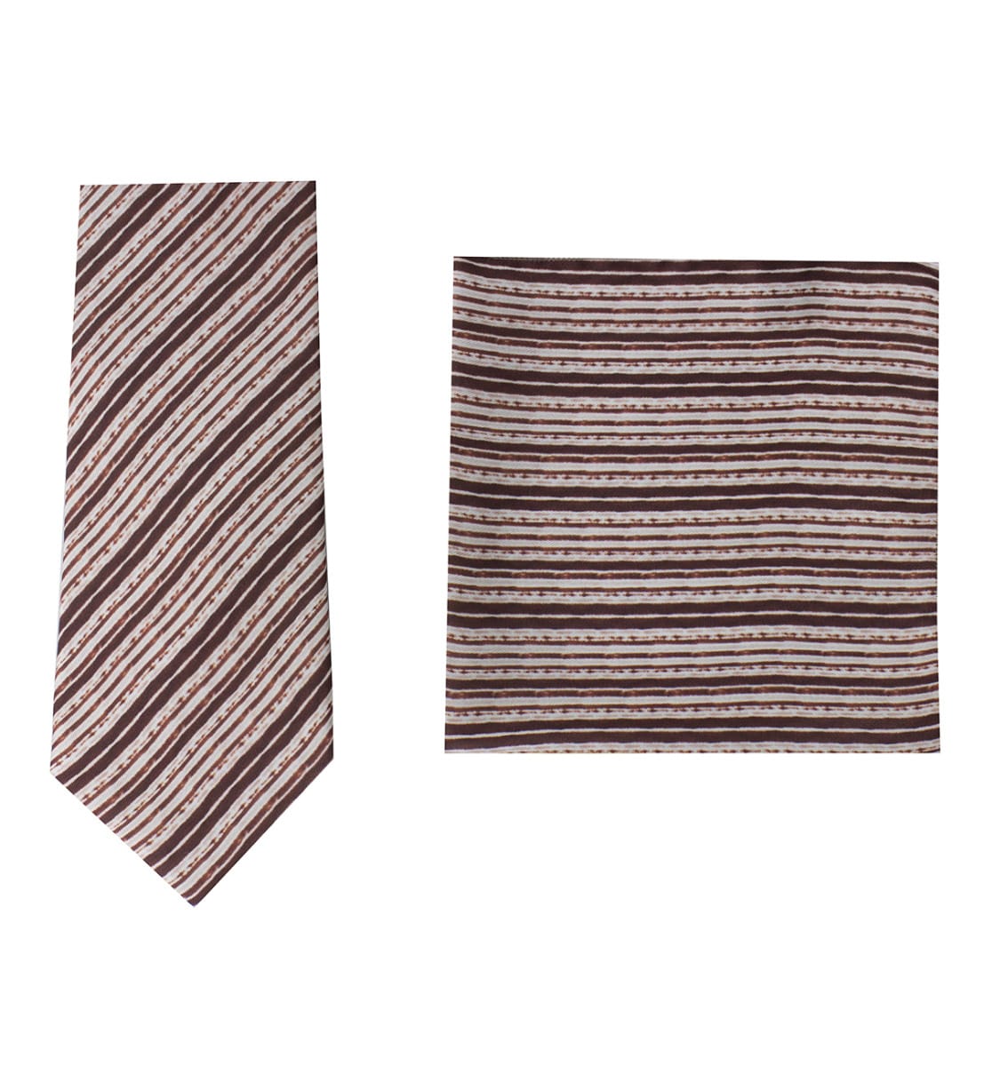 Cravatta uomo bordeaux fantasia righe diagonali bianche compresa di pochette abbinata