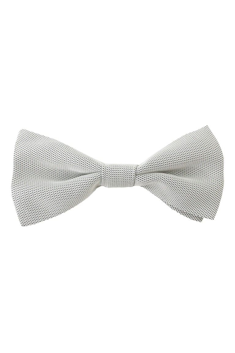 Papillon seta da uomo grigio