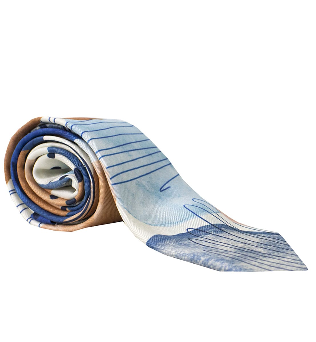 Cravatta uomo fantasia multicolor 6cm di larghezza made in italy