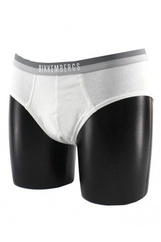 Slip da uomo in cotone elasticizzato  tinta unita con elastico logato