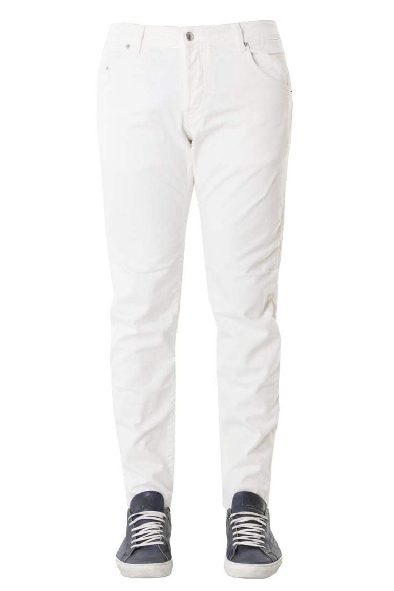 Jeans uomo slim fit in cotone elasticizzato  5 tasche chiusura bottoni