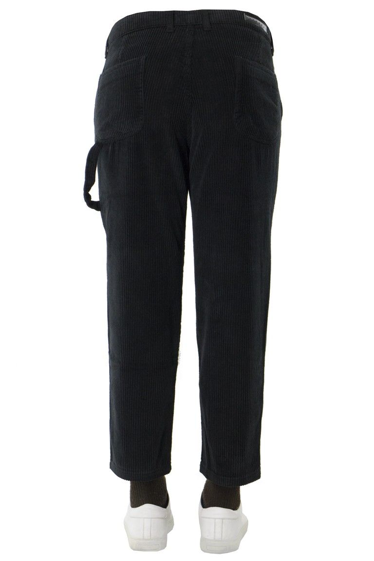 Pantalone uomo velluto a costine larghe regular tasca america