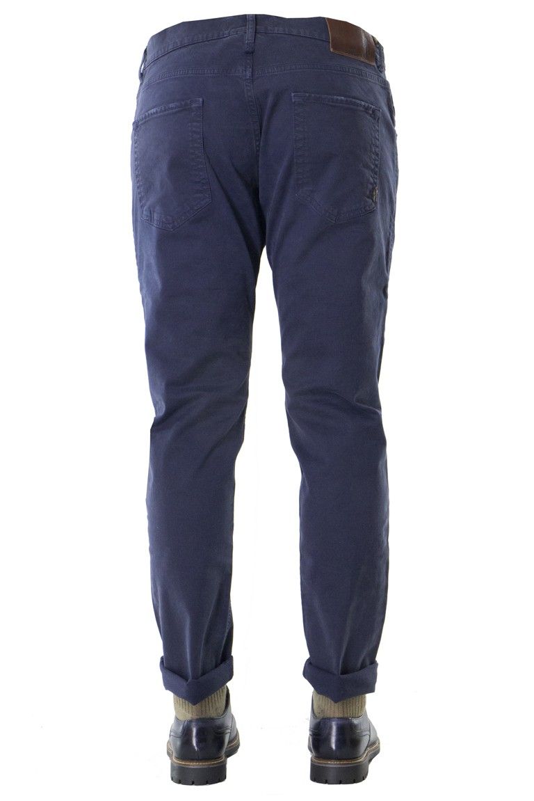 PANTALONE 5 TASCHE SLIM FIT BLU
