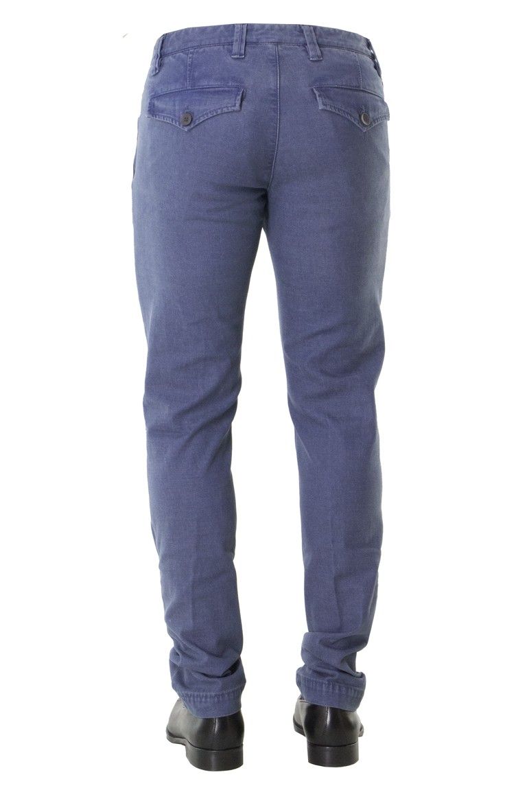 Pantalone uomo tasca america grigio nichol judd con pattine sul retro