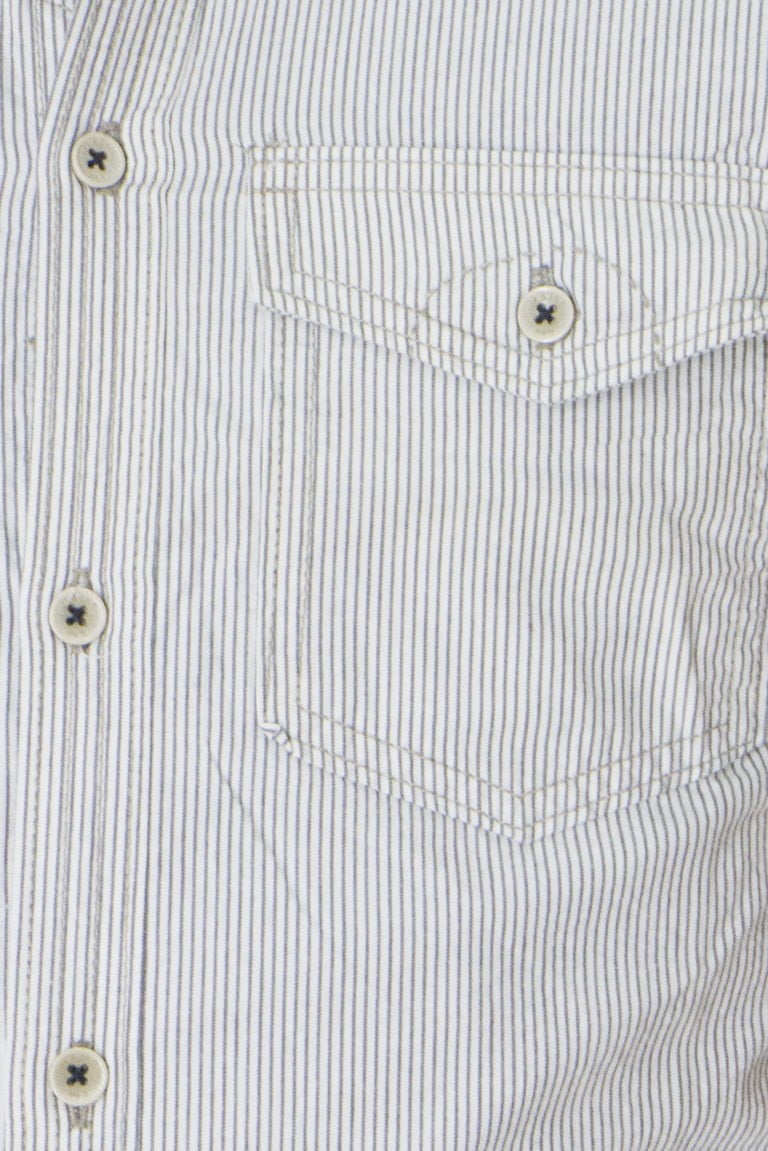 Camicia da uomo casual fantasia riga mezze maniche in cotone elasticizzato