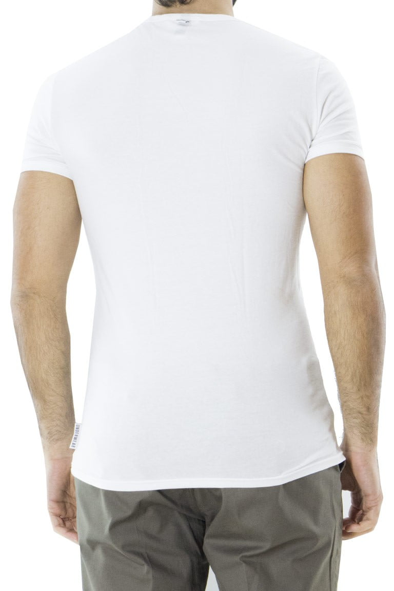T-shirt intima da uomo in cotone elasticizzato modello girocollo 2 pack slim fit
