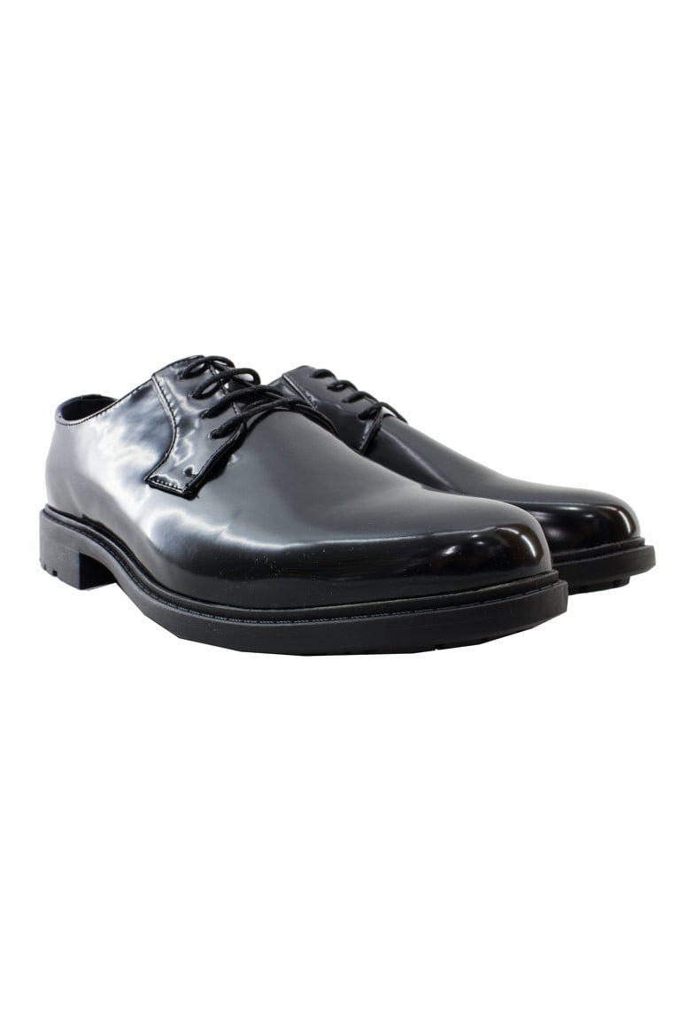 Scarpe uomo nere eleganti classiche lucide cerimonia matrimonio stringate
