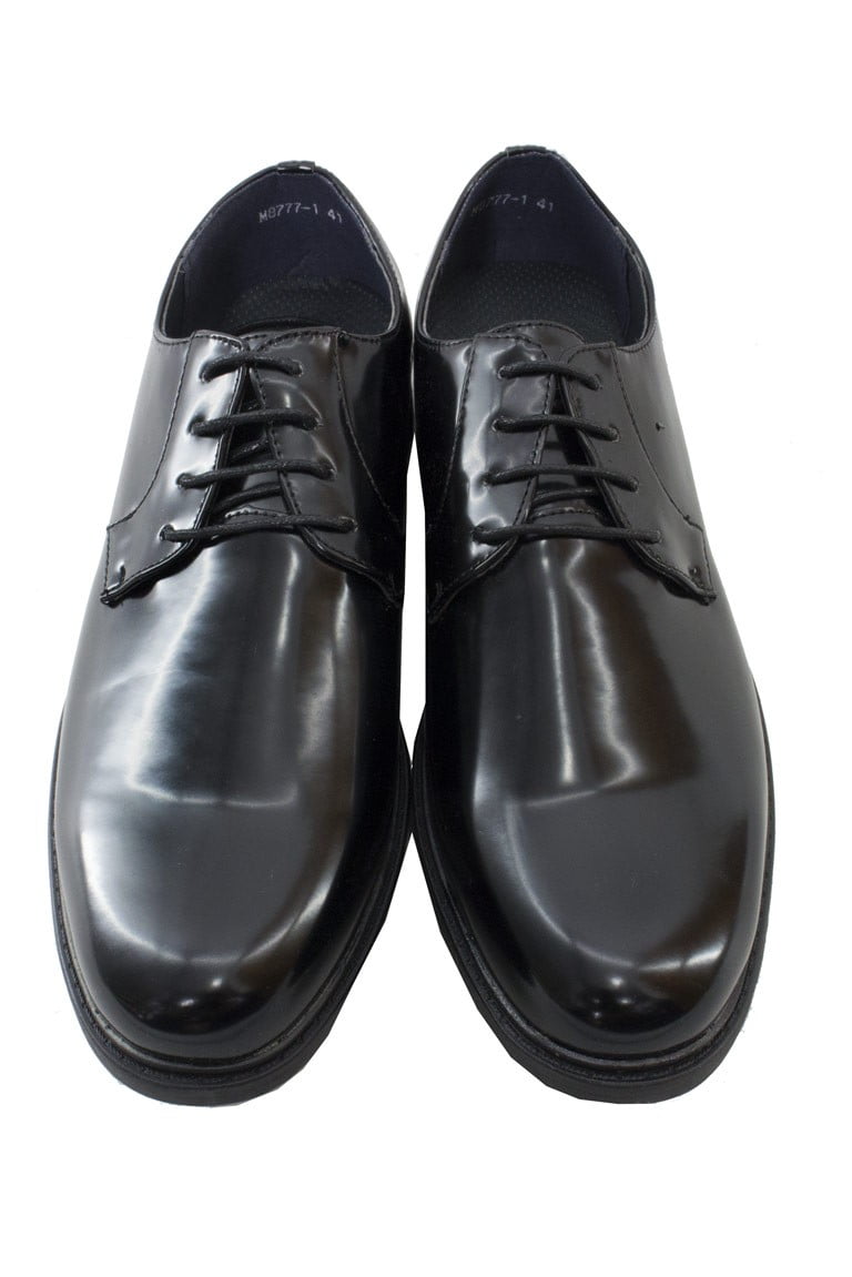 Scarpe uomo nere eleganti classiche lucide cerimonia matrimonio stringate
