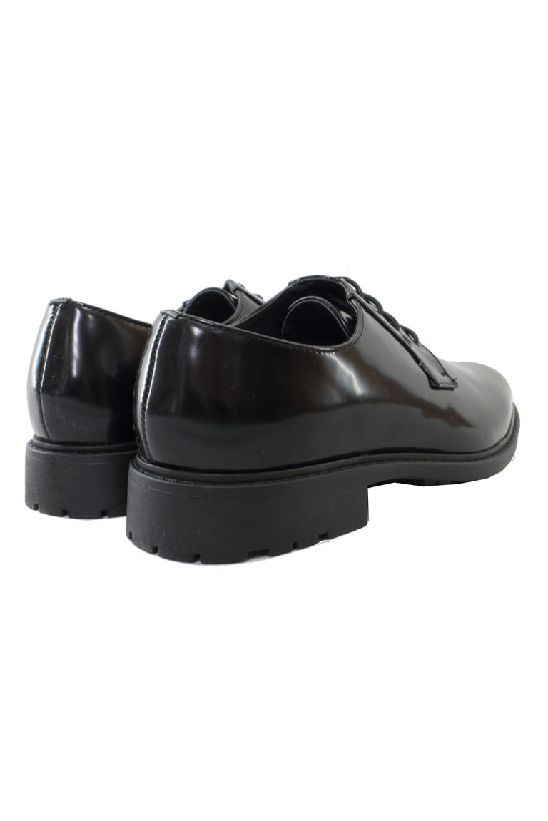 Scarpe uomo nere eleganti classiche lucide cerimonia matrimonio stringate