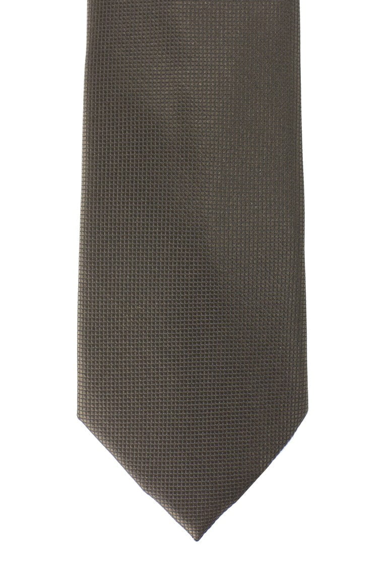 Cravatta uomo effetto diamantato tinta unita larghezza 7cm