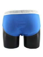 SET DI 2 SLIP CON ELASTICO STRETTO BICOLORE LOGATO TINTA UNITA