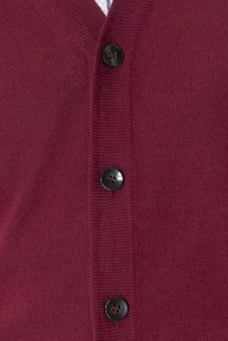 Cardigan uomo 6 bottoni misto merinos elastico sul fondo e polsi invernale casual regular fit elasticizzato