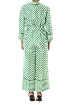 Pantalone culotte fantasia riga