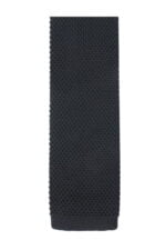 Cravatta tricot  tinta unita larghezza 6,5cm.