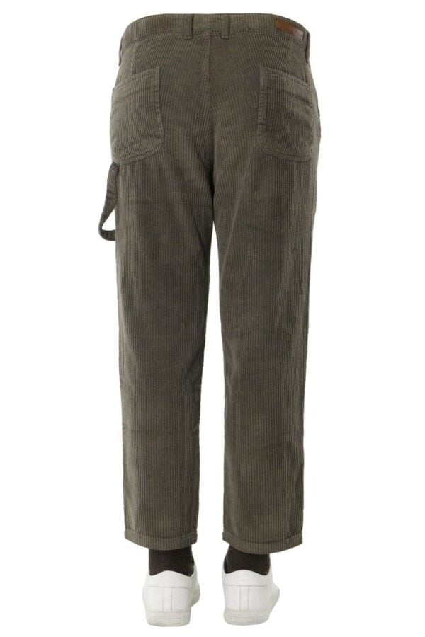Pantalone uomo velluto a costine larghe vestibilità regular tasca america