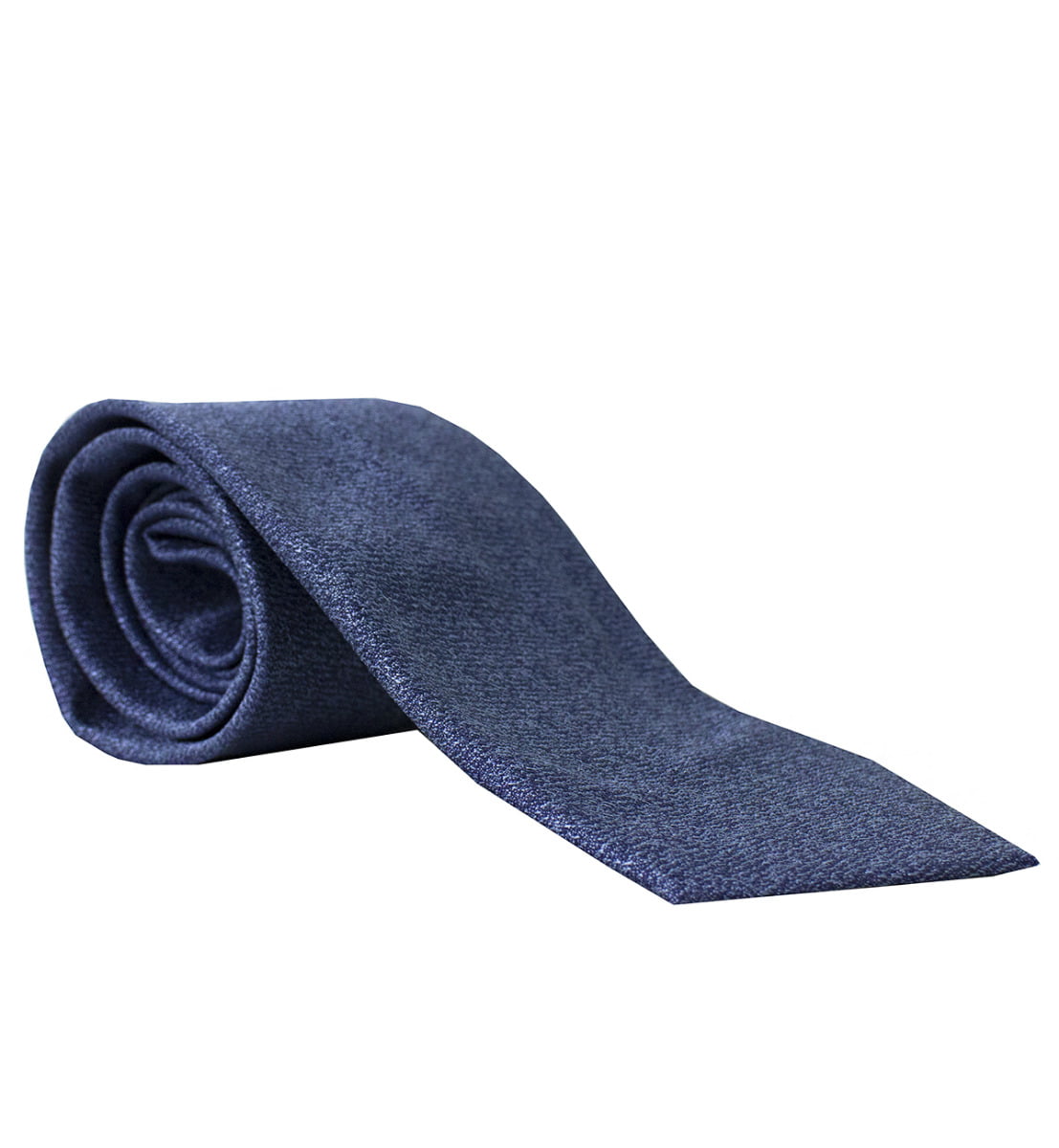 Cravatta uomo blu effetto melange 8cm di larghezza made in italy