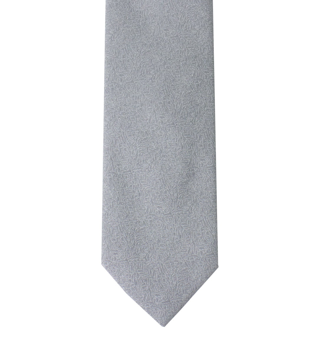 Cravatta uomo grigia effetto melange 8cm di larghezza made in italy