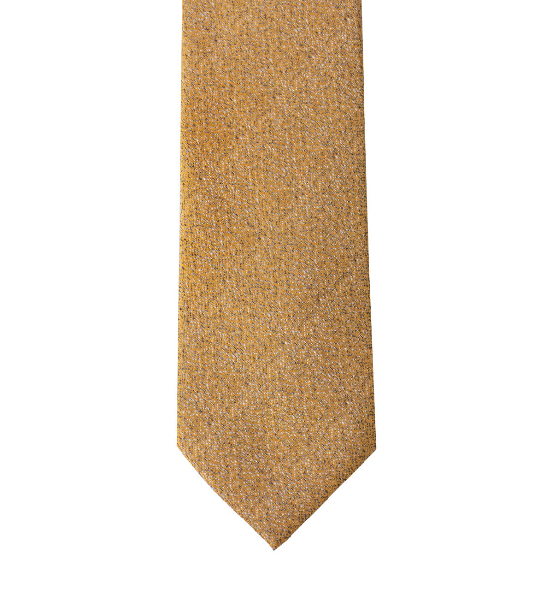 Cravatta uomo bronzo effetto melange 8cm di larghezza made in italy