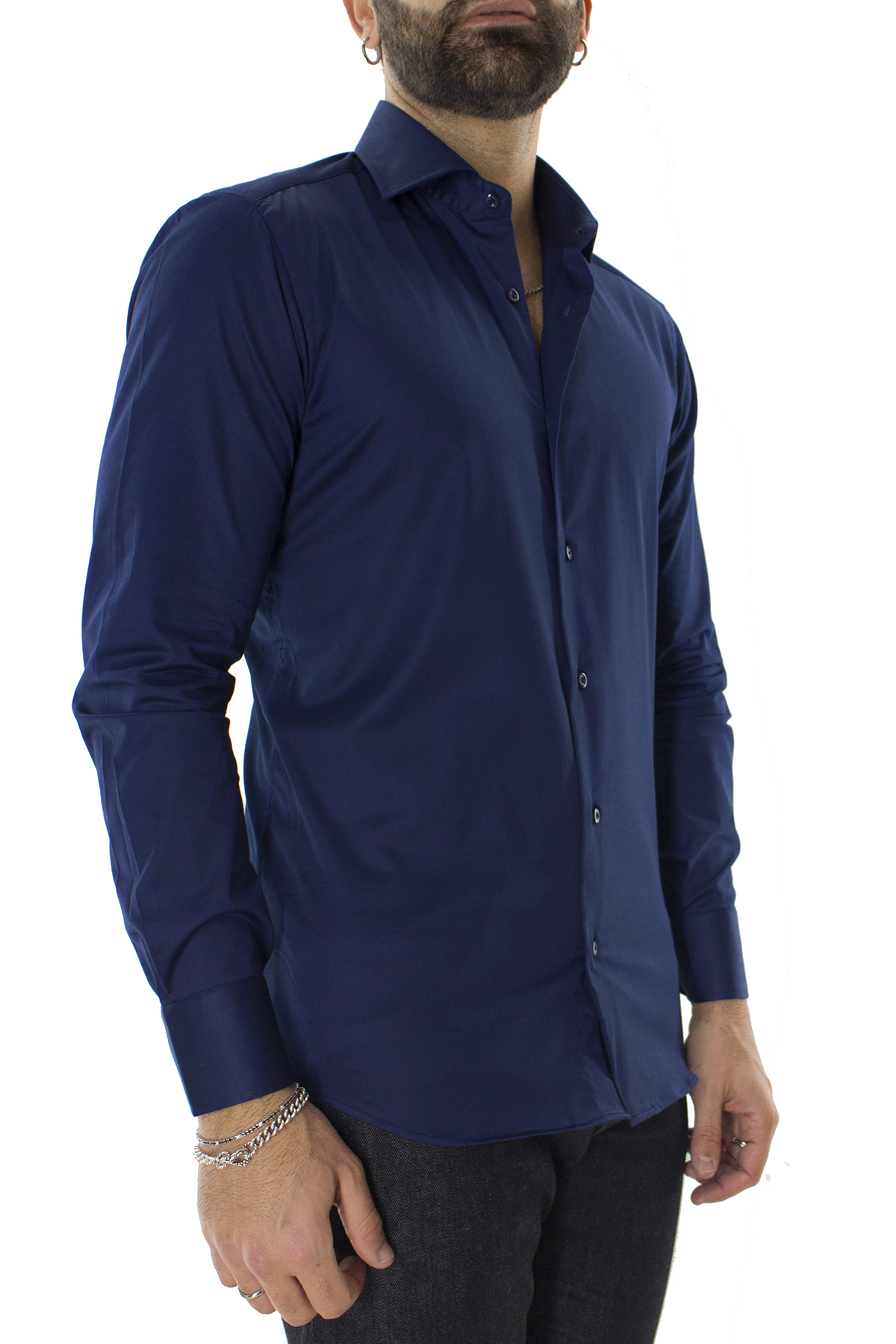 Amichi Camicia Blu/Blu navy M sconto 59% MODA UOMO Camicie & T-shirt Regular fit 