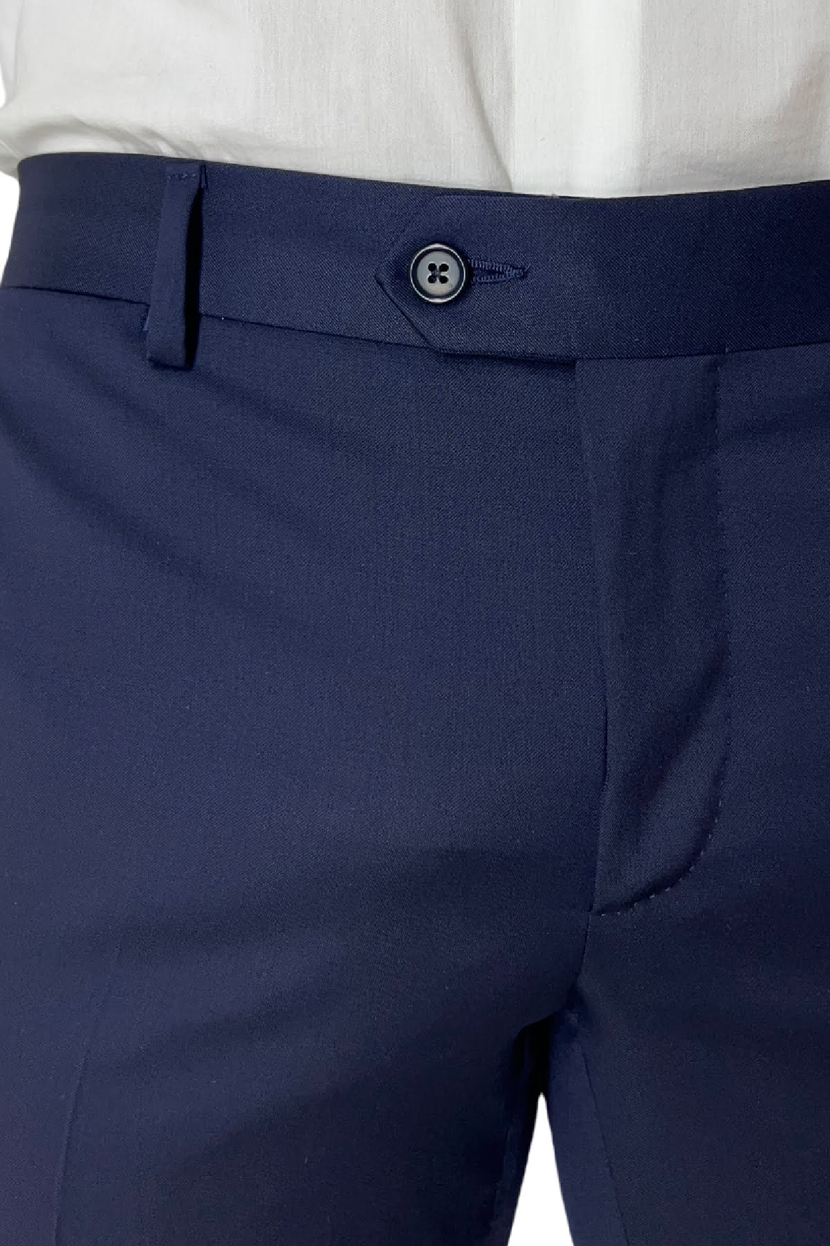 Smoking uomo blu notte giacca con rever sciallato e pantalone tasca america in fresco lana 100% Vitale Barberis Canonico