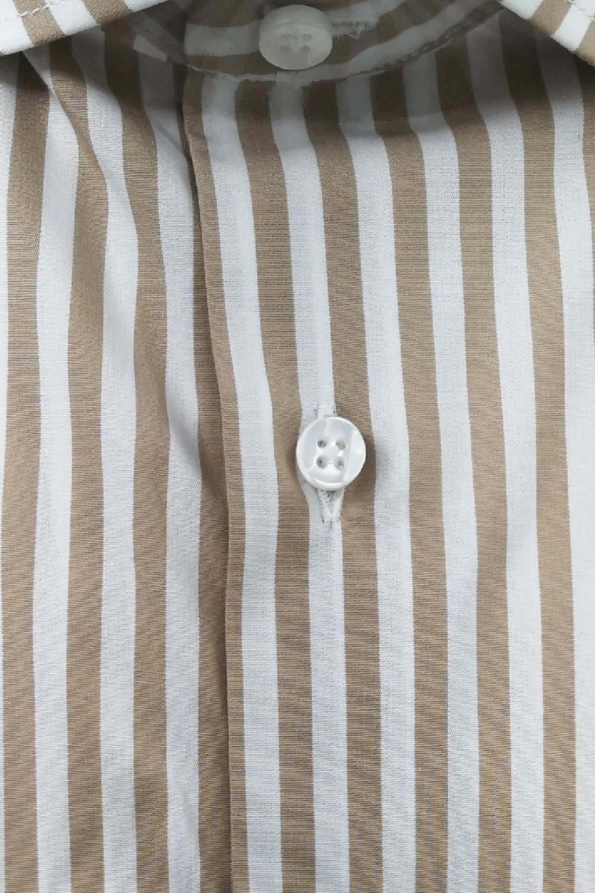 Camicia Uomo riga media 100% cotone collo semi francese Regular Fit made in italy Casual e Elegante