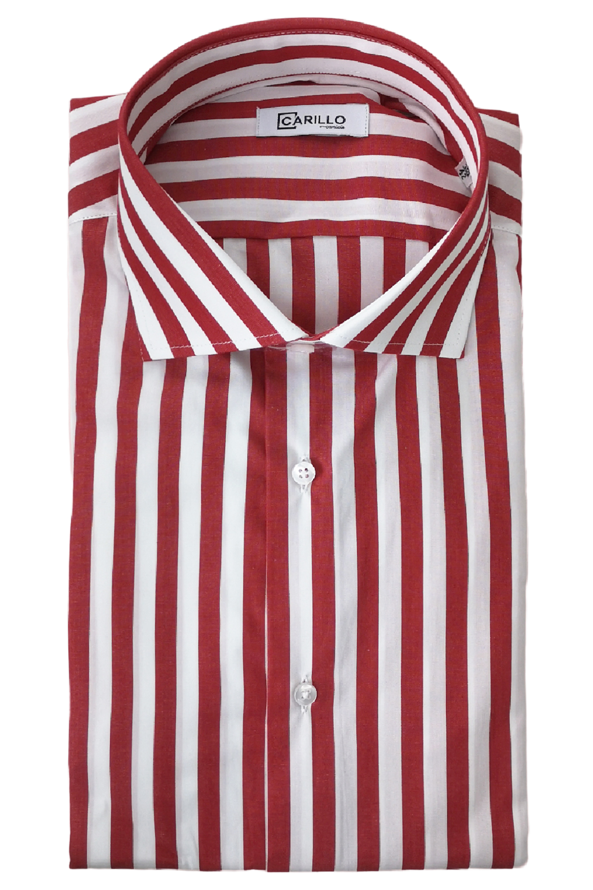 Camicia Uomo Righe Larghe regular fit 100 cotone Collo semi francese Made In Italy Carillo Moda Abbigliamento uomo e donna scarpe e accessori
