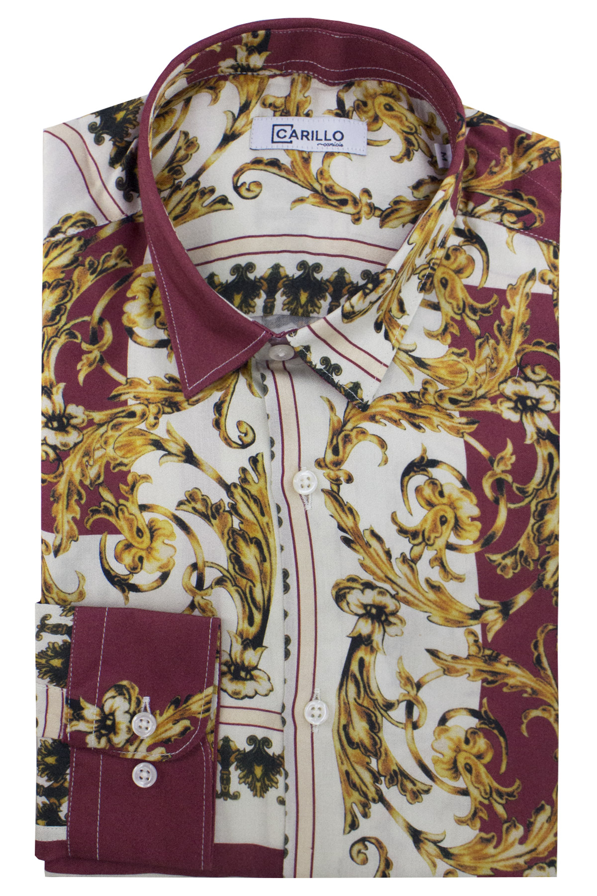 Camicia stampa barocca uomo clearance